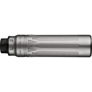 Dead Air Nomad Ti XC Silver Silencer 7.62mm w/ Direct Thread 5/8×24 HUB Mount