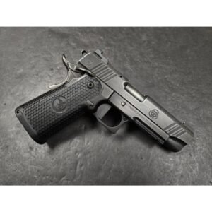 Nighthawk Custom Bob Marvel 9mm Double Stack w/ IOS Sight Upgrade, Ambi Safety, Smoked Nitride Finish, Gold Bead Front Sight, Includes RMR IOS Plate