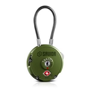 Savior Equipment Cable Lock 3-Digit Combination OD Green