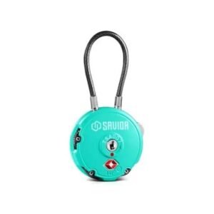 Savior Equipment Cable Lock 3-Digit Combination Savior Teal