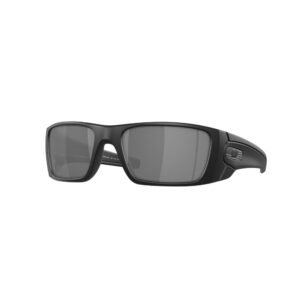 Oakley Fuel Cell SI Matte Black Steel Flag w/ Black Iridium Lenses